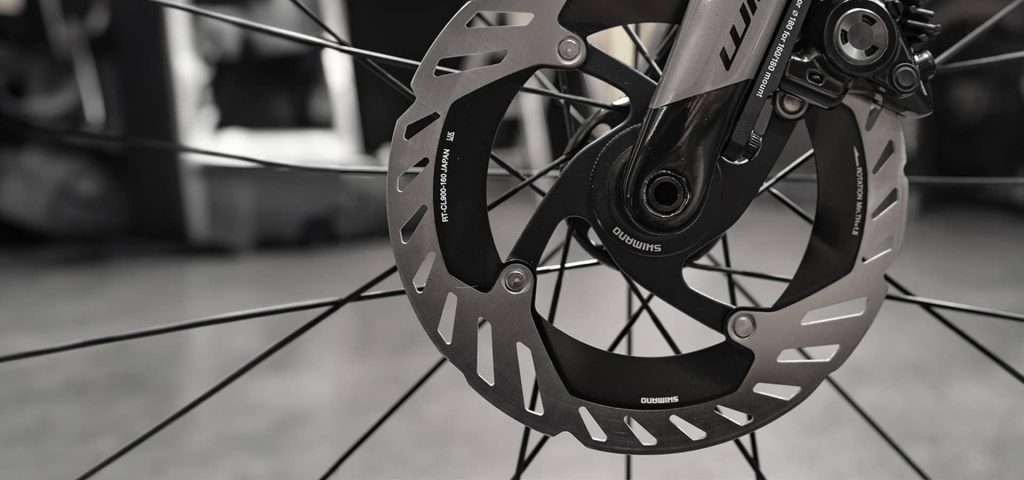 Detalle de una rueda de bicicleta